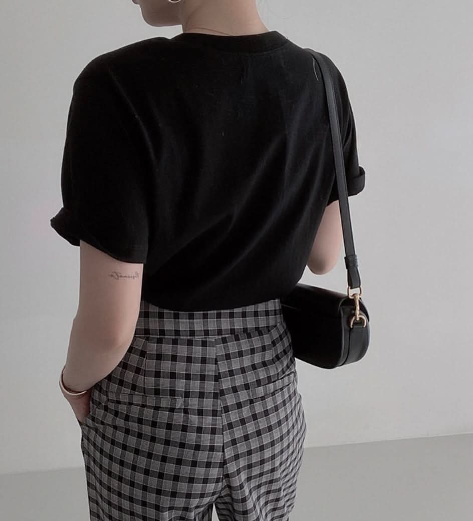 ＜ブラック１点即納＞パール付きメッセージTシャツ　３色展開 - select store mirror me＜ブラック１点即納＞パール付きメッセージTシャツ　３色展開206541712mirror meselect store mirror me206541712ホワイト