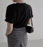＜ブラック１点即納＞パール付きメッセージTシャツ　３色展開 - select store mirror me＜ブラック１点即納＞パール付きメッセージTシャツ　３色展開206541712mirror meselect store mirror me206541712ホワイト