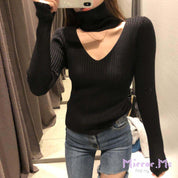 ＜ブラック１点即納＞ホルターVネックカットニットトップス　４色展開 - select store mirror me＜ブラック１点即納＞ホルターVネックカットニットトップス　４色展開194481685mirror meselect store mirror me194481685ホワイト