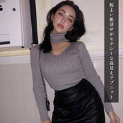＜ブラック１点即納＞ホルターVネックカットニットトップス　４色展開 - select store mirror me＜ブラック１点即納＞ホルターVネックカットニットトップス　４色展開194481685mirror meselect store mirror me194481685ホワイト