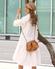 【動画あり】ティアードデザイン長袖シャツワンピース　２色展開 - select store mirror me【動画あり】ティアードデザイン長袖シャツワンピース　２色展開101002539mirror meselect store mirror me101002539ホワイト
