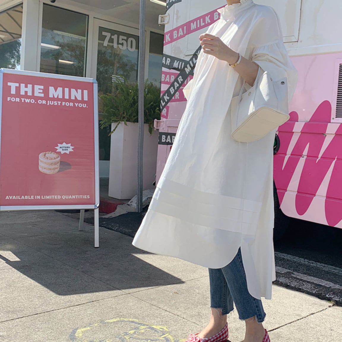 フリルネックバックスリットリボンワンピース　２色展開 - select store mirror meフリルネックバックスリットリボンワンピース　２色展開109716094mirror meselect store mirror me109716094S