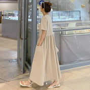 【高品質】コットンリネンフロントボタンワンピース　２色展開 - select store mirror me【高品質】コットンリネンフロントボタンワンピース　２色展開109798120mirror meselect store mirror me109798120ベージュ S