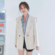 【動画あり】デザインセーラー襟スタイリッシュジャケット　２色展開 - select store mirror me【動画あり】デザインセーラー襟スタイリッシュジャケット　２色展開111007620mirror meselect store mirror me111007620ベージュ S