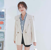 【動画あり】デザインセーラー襟スタイリッシュジャケット　２色展開 - select store mirror me【動画あり】デザインセーラー襟スタイリッシュジャケット　２色展開111007620mirror meselect store mirror me111007620ベージュ S