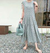 タックフレアドット柄ワンピース　２色展開 - select store mirror meタックフレアドット柄ワンピース　２色展開111019293mirror meselect store mirror me111019293ミントグリーン S