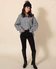 【動画あり】スリーブギャザーリボンギンガムチェックブラウス　２色展開 - select store mirror me【動画あり】スリーブギャザーリボンギンガムチェックブラウス　２色展開117570106mirror meselect store mirror me117570106チェリーレッド