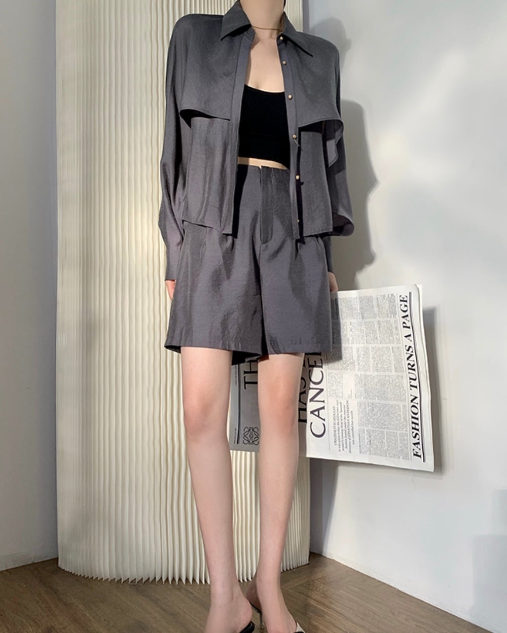 上質特殊デザインシャツ＆パンツセットアップ　２色展開 - select store mirror me上質特殊デザインシャツ＆パンツセットアップ　２色展開130091933mirror meselect store mirror me130091933イエロー S