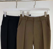 センタータックボタンクロップドパンツ　２色展開 - select store mirror meセンタータックボタンクロップドパンツ　２色展開147027383mirror meselect store mirror me147027383ブラウン S