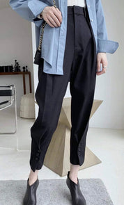 センタータックボタンクロップドパンツ　２色展開 - select store mirror meセンタータックボタンクロップドパンツ　２色展開147027383mirror meselect store mirror me147027383ブラウン S
