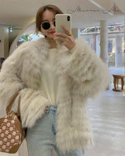 【動画あり】ボリュームシルエットミドル丈ファーコート　２色展開 - select store mirror me【動画あり】ボリュームシルエットミドル丈ファーコート　２色展開152422391mirror meselect store mirror me152422391オフホワイト S