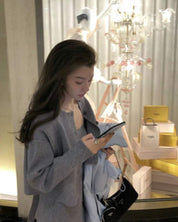 カーディガン＆バッククロスデザインワンピースセットアップ　２色展開 - select store mirror meカーディガン＆バッククロスデザインワンピースセットアップ　２色展開154281009mirror meselect store mirror me154281009ピンク S