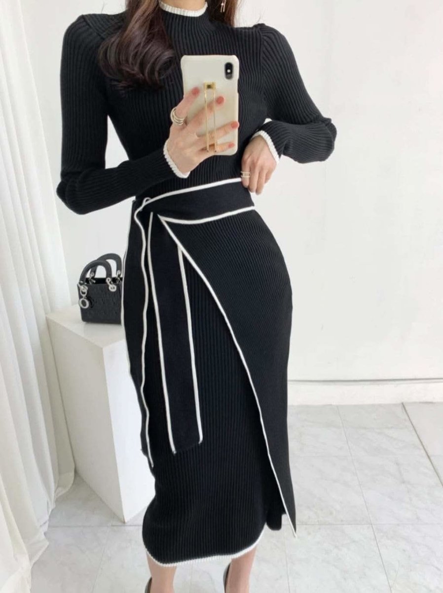 【動画あり】バイカラーラインウエストリボンワンピース　２色展開 - select store mirror me【動画あり】バイカラーラインウエストリボンワンピース　２色展開155937544mirror meselect store mirror me155937544ベージュ