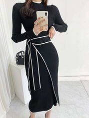 【動画あり】バイカラーラインウエストリボンワンピース　２色展開 - select store mirror me【動画あり】バイカラーラインウエストリボンワンピース　２色展開155937544mirror meselect store mirror me155937544ベージュ