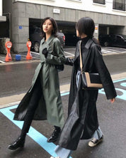 ＜インスタグラマー様ご愛用＞【動画あり】ステンカラーウエストベルトレザーコート　２色展開 - select store mirror me＜インスタグラマー様ご愛用＞【動画あり】ステンカラーウエストベルトレザーコート　２色展開157332796mirror meselect store mirror me157332796モスグリーン S