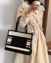 【動画あり】切り替えレザーポケットボーダートートバッグ　２種展開 - select store mirror me【動画あり】切り替えレザーポケットボーダートートバッグ　２種展開162335058mirror meselect store mirror me162335058小サイズ