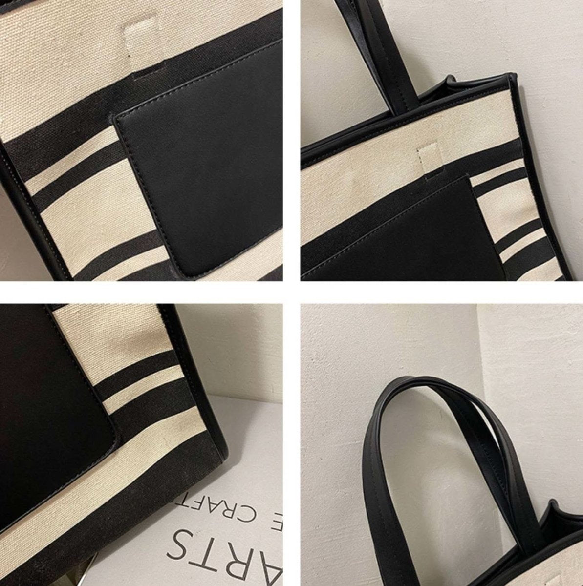 【動画あり】切り替えレザーポケットボーダートートバッグ　２種展開 - select store mirror me【動画あり】切り替えレザーポケットボーダートートバッグ　２種展開162335058mirror meselect store mirror me162335058小サイズ