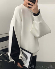 【動画あり】ダイバー素材デザインスリーブ上質ワイドトップス 　２色展開 - select store mirror me【動画あり】ダイバー素材デザインスリーブ上質ワイドトップス 　２色展開163142519mirror meselect store mirror me163142519ホワイトXS
