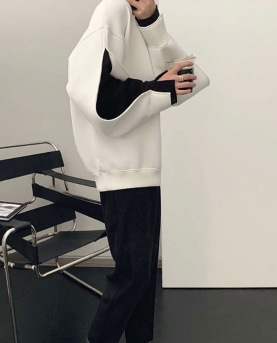 【動画あり】ダイバー素材デザインスリーブ上質ワイドトップス 　２色展開 - select store mirror me【動画あり】ダイバー素材デザインスリーブ上質ワイドトップス 　２色展開163142519mirror meselect store mirror me163142519ホワイトXS