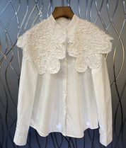 繊細デザインフリル襟ブラウス　２色展開 - select store mirror me繊細デザインフリル襟ブラウス　２色展開168751223mirror meselect store mirror me168751223S