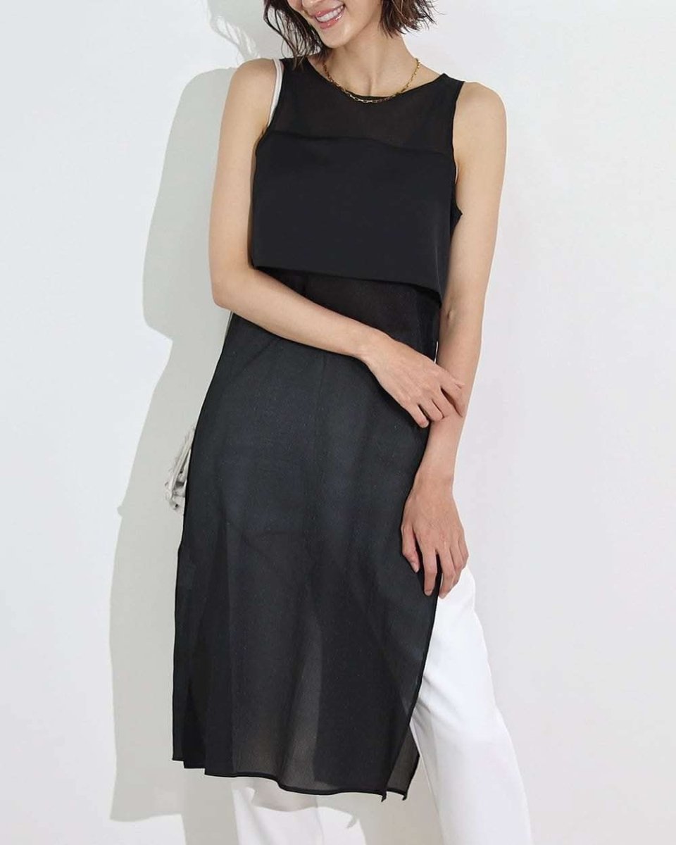【動画あり】シースルー切り替えロングトップス　２色展開 - select store mirror me【動画あり】シースルー切り替えロングトップス　２色展開176276025mirror meselect store mirror me176276025ホワイト