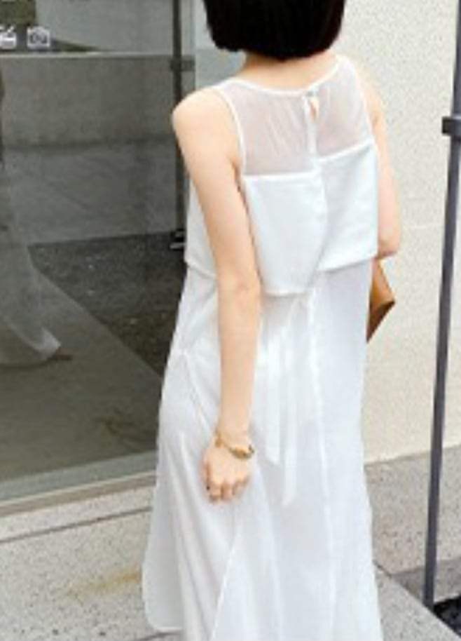 【動画あり】シースルー切り替えロングトップス　２色展開 - select store mirror me【動画あり】シースルー切り替えロングトップス　２色展開176276025mirror meselect store mirror me176276025ホワイト