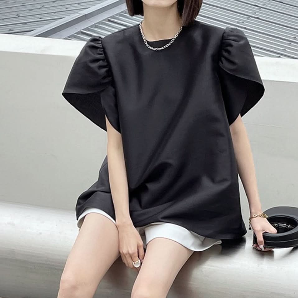 パフスリーブ光沢トップス　２色展開 - select store mirror meパフスリーブ光沢トップス　２色展開176284043mirror meselect store mirror me176284043ホワイト