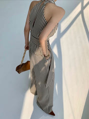 ＜インスタグラマー様ご愛用＞　ギンガムチェックドレープネックロンパース　２色展開 - select store mirror me＜インスタグラマー様ご愛用＞　ギンガムチェックドレープネックロンパース　２色展開179529232mirror meselect store mirror me179529232S