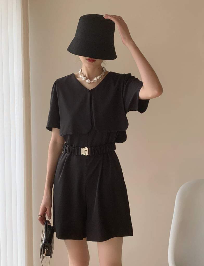 【動画あり】デザインカラー半袖ロンパース　２色展開 - select store mirror me【動画あり】デザインカラー半袖ロンパース　２色展開179961850mirror meselect store mirror me179961850キャメルM