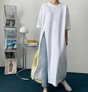 ビッグスリットロングシャツトップス　２色展開 - select store mirror meビッグスリットロングシャツトップス　２色展開182949069mirror meselect store mirror me182949069ホワイトS