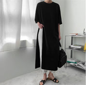 ビッグスリットロングシャツトップス　２色展開 - select store mirror meビッグスリットロングシャツトップス　２色展開182949069mirror meselect store mirror me182949069ホワイトS