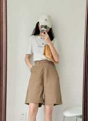 ＜サイズ展開豊富＞【動画あり】美シルエットマニッシュハーフパンツ　２色展開 - select store mirror me＜サイズ展開豊富＞【動画あり】美シルエットマニッシュハーフパンツ　２色展開186092393mirror meselect store mirror me186092393ベージュS