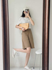 ＜サイズ展開豊富＞【動画あり】美シルエットマニッシュハーフパンツ　２色展開 - select store mirror me＜サイズ展開豊富＞【動画あり】美シルエットマニッシュハーフパンツ　２色展開186092393mirror meselect store mirror me186092393ベージュS