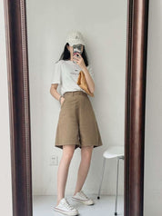 ＜サイズ展開豊富＞【動画あり】美シルエットマニッシュハーフパンツ　２色展開 - select store mirror me＜サイズ展開豊富＞【動画あり】美シルエットマニッシュハーフパンツ　２色展開186092393mirror meselect store mirror me186092393ベージュS