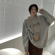 カットショルダーロゴニットトップス　２色展開 - select store mirror meカットショルダーロゴニットトップス　２色展開186797169mirror meselect store mirror me186797169グレーS