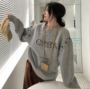 カットショルダーロゴニットトップス　２色展開 - select store mirror meカットショルダーロゴニットトップス　２色展開186797169mirror meselect store mirror me186797169グレーS