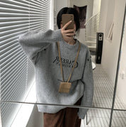 カットショルダーロゴニットトップス　２色展開 - select store mirror meカットショルダーロゴニットトップス　２色展開186797169mirror meselect store mirror me186797169グレーS