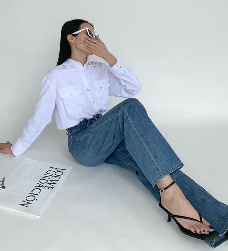 スタンダードストレートデニムパンツ　２色展開 - select store mirror meスタンダードストレートデニムパンツ　２色展開188904247mirror meselect store mirror me188904247ライトブルーS
