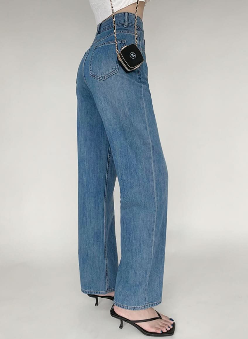 スタンダードストレートデニムパンツ　２色展開 - select store mirror meスタンダードストレートデニムパンツ　２色展開188904247mirror meselect store mirror me188904247ライトブルーS