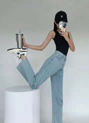 スタンダードストレートデニムパンツ　２色展開 - select store mirror meスタンダードストレートデニムパンツ　２色展開188904247mirror meselect store mirror me188904247ライトブルーS