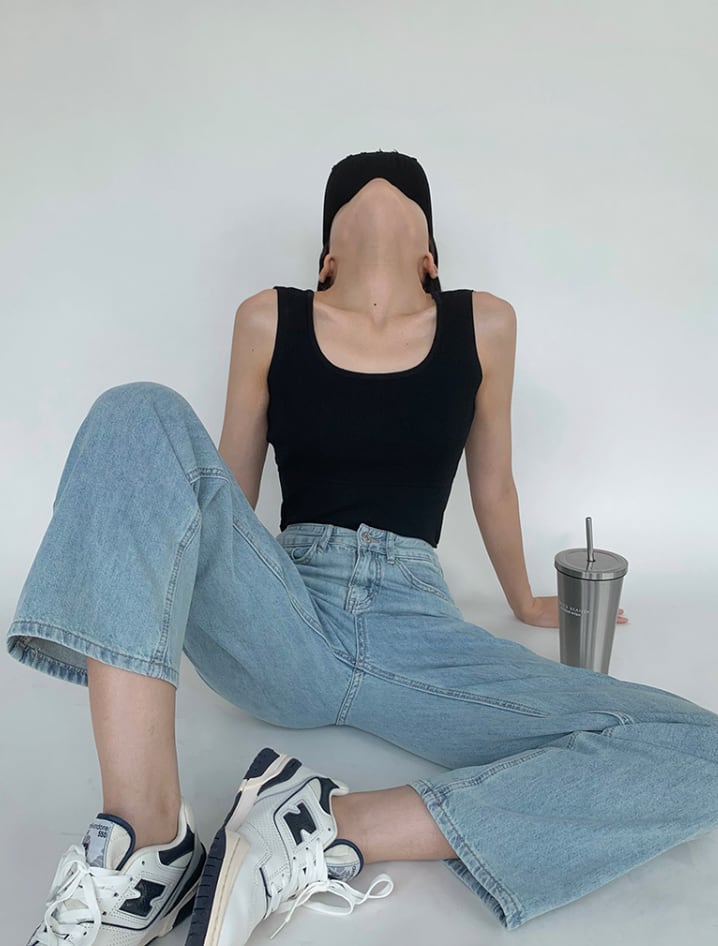 スタンダードストレートデニムパンツ　２色展開 - select store mirror meスタンダードストレートデニムパンツ　２色展開188904247mirror meselect store mirror me188904247ライトブルーS