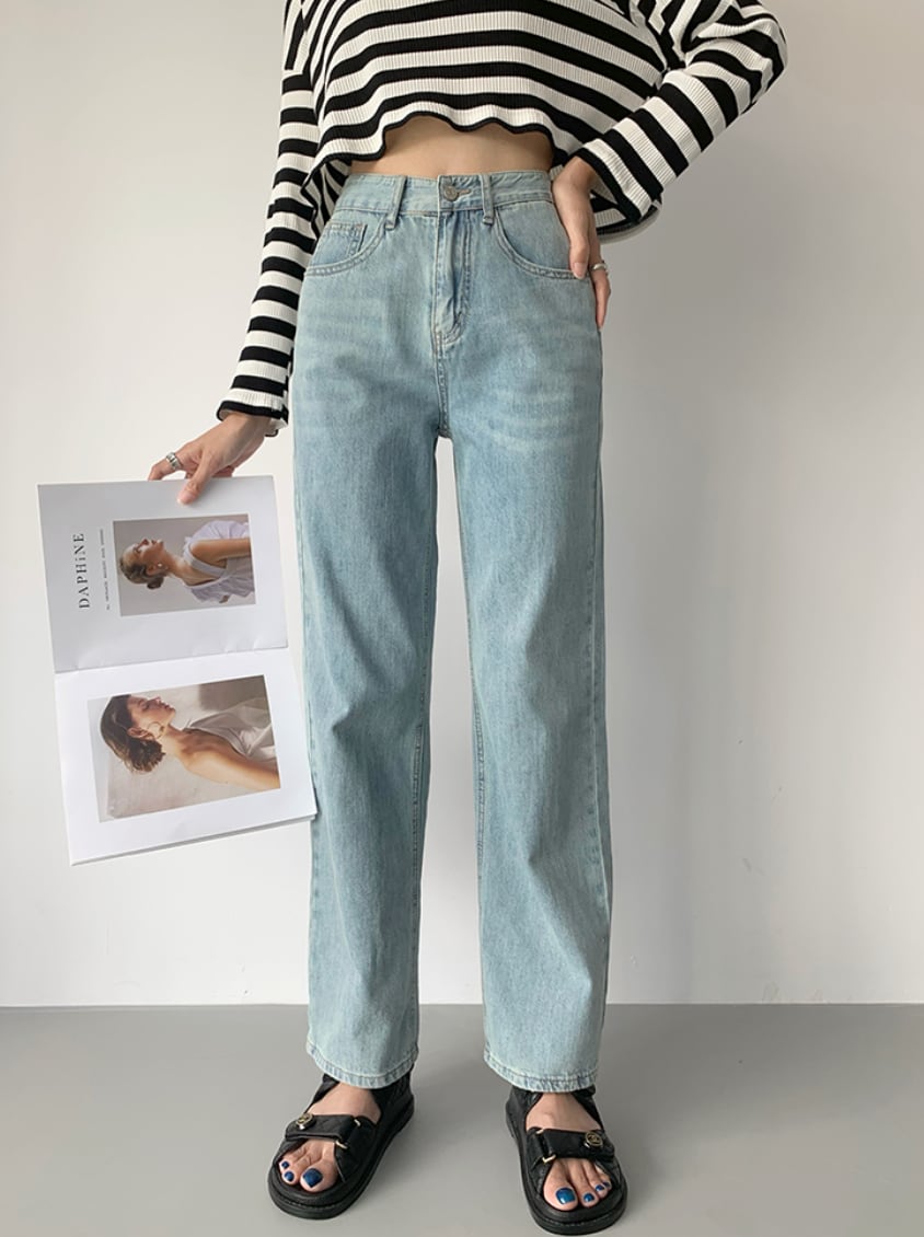 スタンダードストレートデニムパンツ　２色展開 - select store mirror meスタンダードストレートデニムパンツ　２色展開188904247mirror meselect store mirror me188904247ライトブルーS