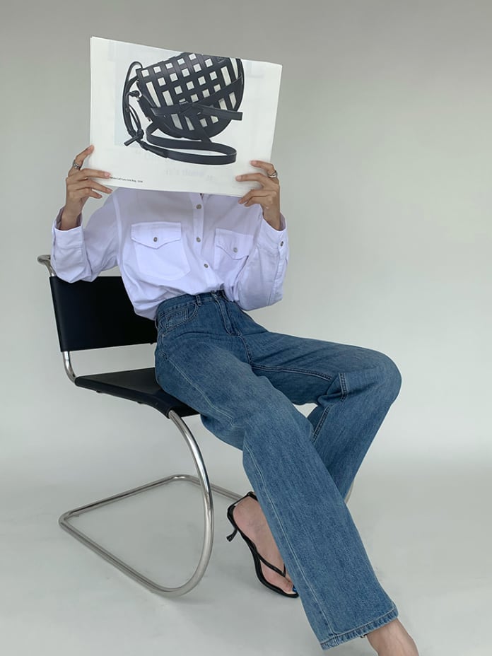 スタンダードストレートデニムパンツ　２色展開 - select store mirror meスタンダードストレートデニムパンツ　２色展開188904247mirror meselect store mirror me188904247ライトブルーS