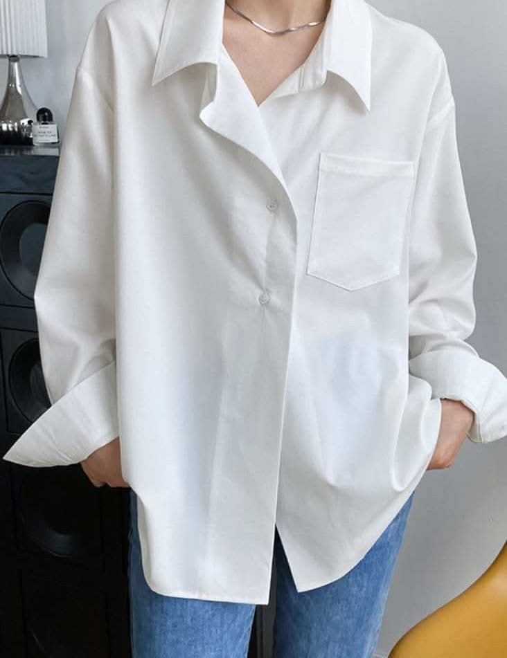 【動画あり】ゆるシルエットカッターシャツ　２色展開 - select store mirror me【動画あり】ゆるシルエットカッターシャツ　２色展開189789481mirror meselect store mirror me189789481ホワイトS