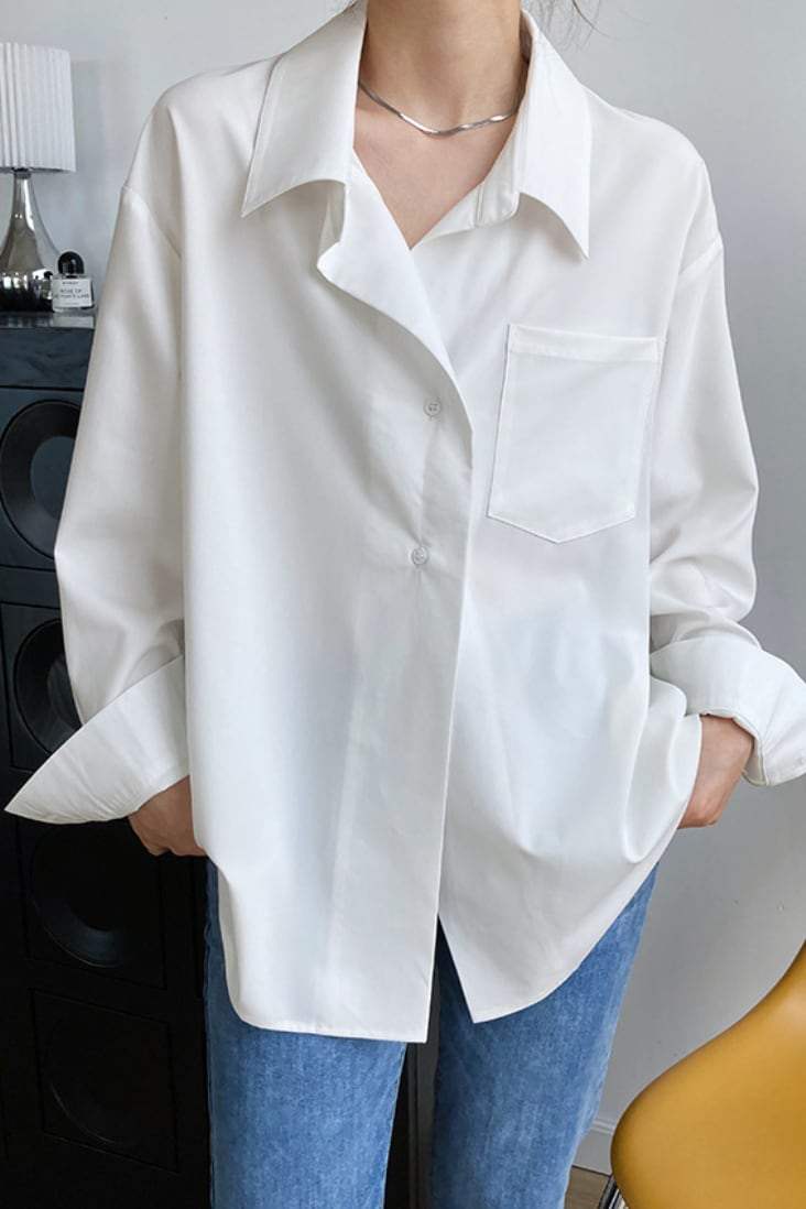 【動画あり】ゆるシルエットカッターシャツ　２色展開 - select store mirror me【動画あり】ゆるシルエットカッターシャツ　２色展開189789481mirror meselect store mirror me189789481ホワイトS