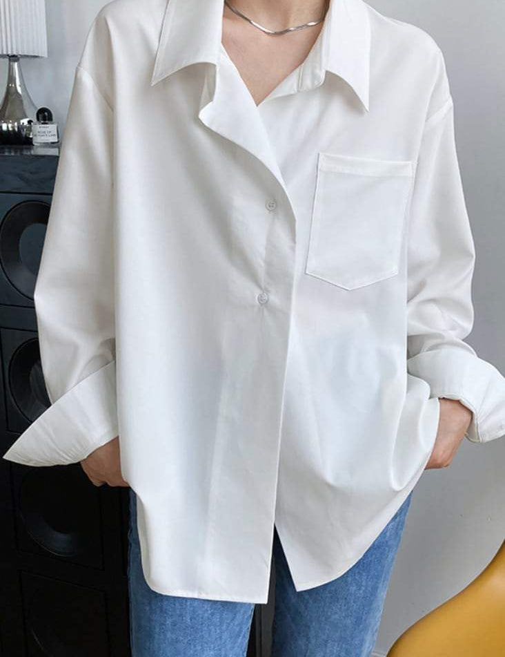 【動画あり】ゆるシルエットカッターシャツ　２色展開 - select store mirror me【動画あり】ゆるシルエットカッターシャツ　２色展開189789481mirror meselect store mirror me189789481ホワイトS