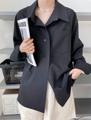 【動画あり】ゆるシルエットカッターシャツ　２色展開 - select store mirror me【動画あり】ゆるシルエットカッターシャツ　２色展開189789481mirror meselect store mirror me189789481ホワイトS