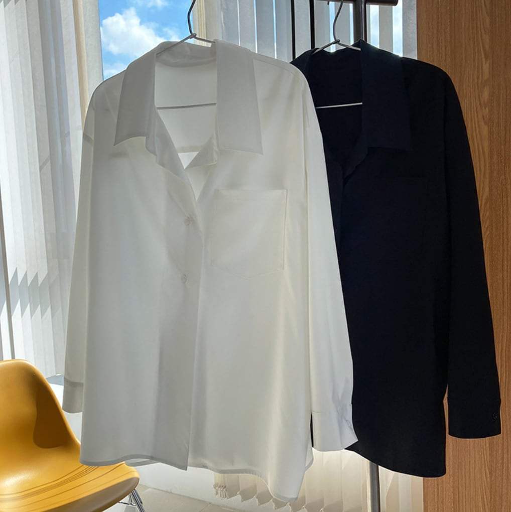 【動画あり】ゆるシルエットカッターシャツ　２色展開 - select store mirror me【動画あり】ゆるシルエットカッターシャツ　２色展開189789481mirror meselect store mirror me189789481ホワイトS