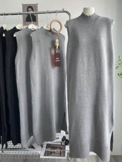 ノースリーブニットベストワンピース　２色展開 - select store mirror meノースリーブニットベストワンピース　２色展開190033051mirror meselect store mirror me190033051グレー