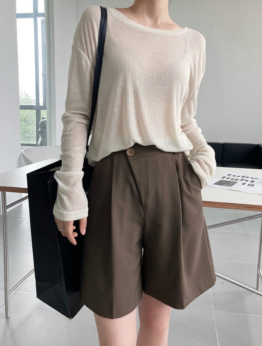 【動画あり】美シルエットマニッシュハーフパンツ　２色展開 - select store mirror me【動画あり】美シルエットマニッシュハーフパンツ　２色展開190035742mirror meselect store mirror me190035742ブラウンS